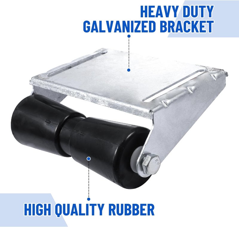 Venussar Boat Trailer Rollers with Brackets 8" 10" 12" Keel Roller Assembly Kit for Boat Trailer - Image 3